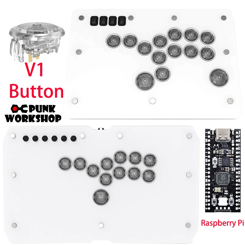 

Punk Workshop HitBox SOCD Fighting Stick Controller V1 Mechanical Button Support PC Special Offer