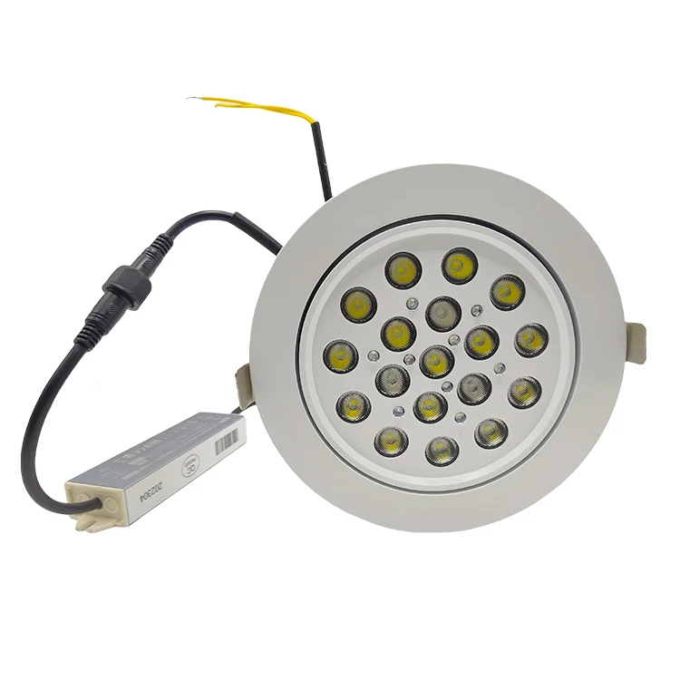 Ultra-Thin LED Recessed Down Light for Jewelry Shop Modern Design Style with Rotating Lights Aluminum Lamp Body for Indoor Use