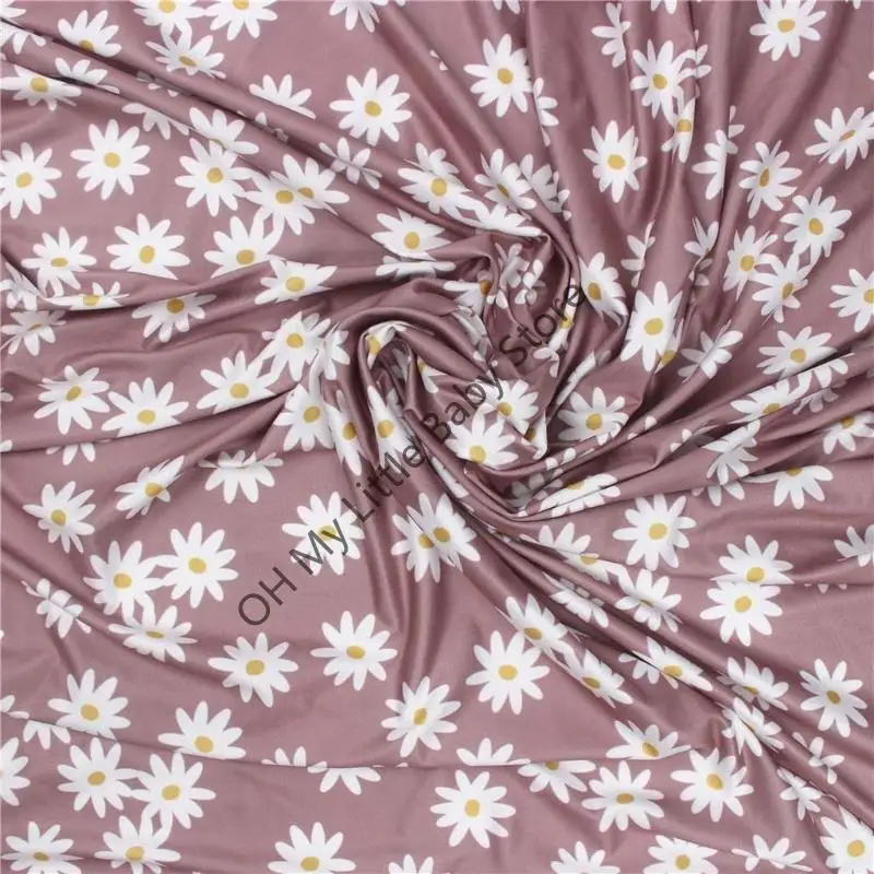 

M76C 3 шт., пеленальное одеяло с цветочным принтом для новорожденных, шапочка с завязками, повязка на голову с бантом