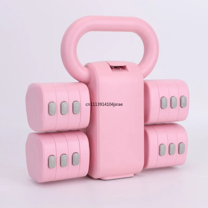 For 2‑in‑1 Dumbbell Kettlebell Adjustable Removable Weight Fitness Kettlebell 1‑5KG For Men Women Kids Home Workout