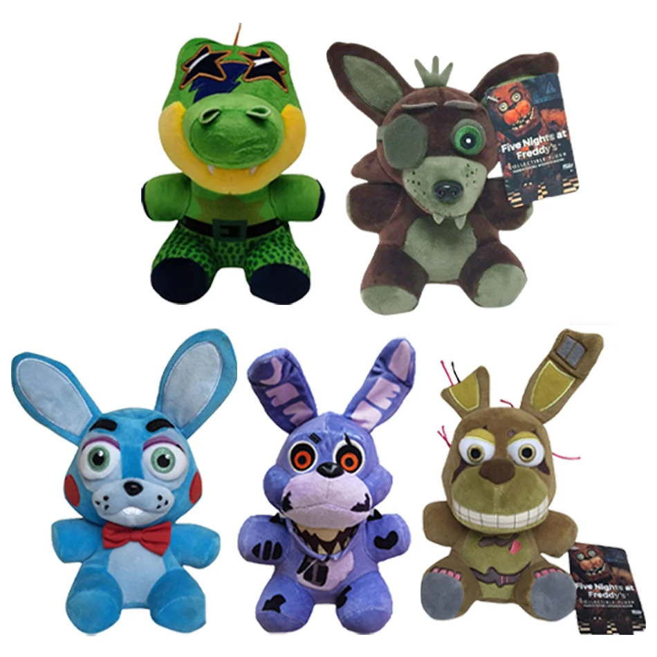 ตุ๊กตาเฟรดดี้ FNAF ขนาด 18 ซม. ของเล่นตุ๊กตาสัตว์นุ่ม หมี กระต่าย เกม Fnaf ของเล่นตุ๊กตา ของขวัญวันเกิด วันคริสต์มาส สำหรับเด็ก