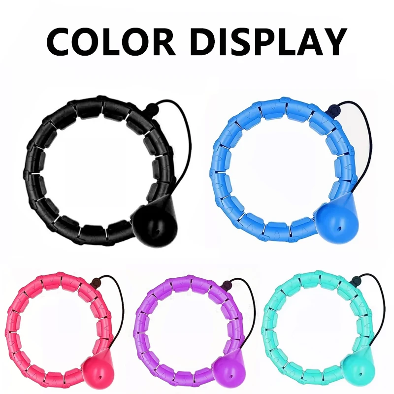 دائرة رياضية مكونة من 24 قسمًا، قابلة للحمل وقابلة للتعديل والانفصال، سهلة فقدان الوزن ومعدات اللياقة البدنية