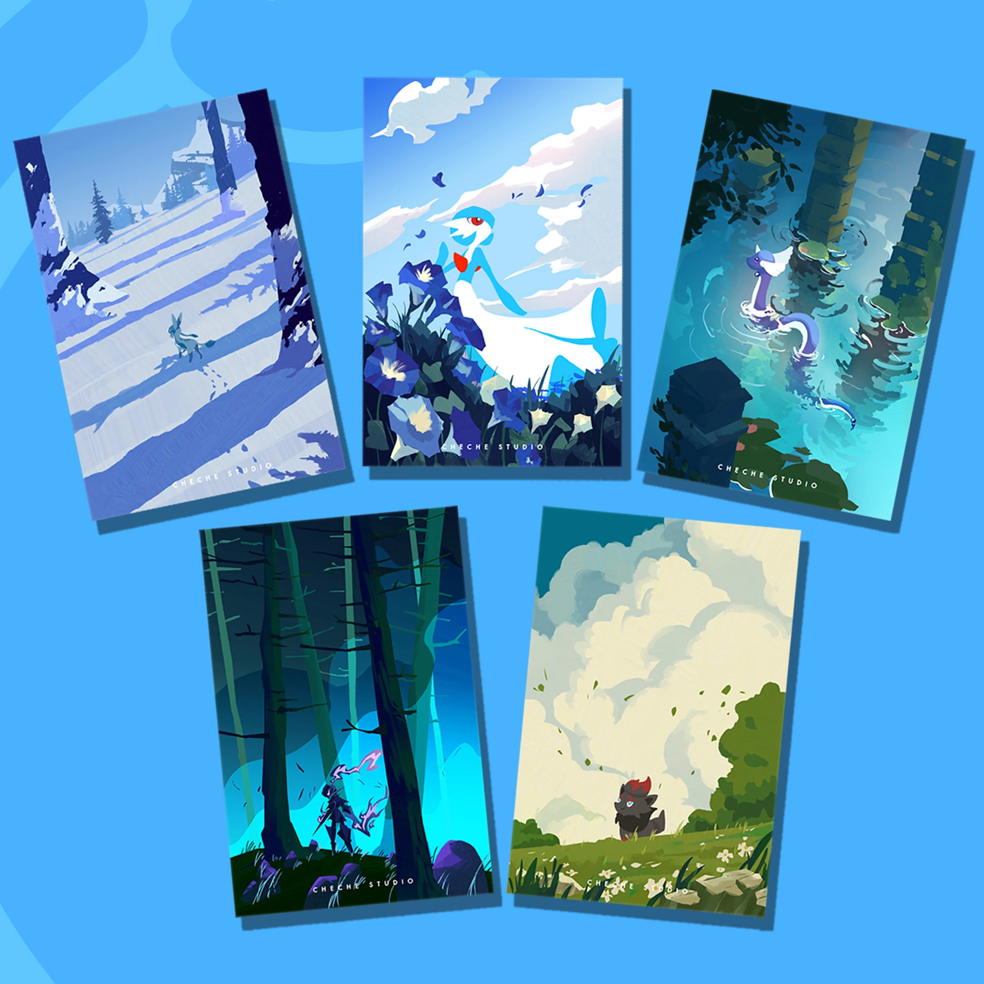 

5 моделей Diy мультфильм Ptcg Dragonair Glaceon акриловые наклейки на холодильник Ptcg Gardevoir Zorua наклейки на холодильник подарочные игрушки