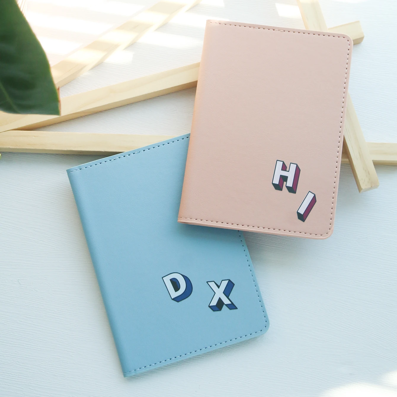Takeoak Personalized Passport Holder Minimal Solid Matte Leather Passport Cover Portable Multi-slot Travel Document Organizer