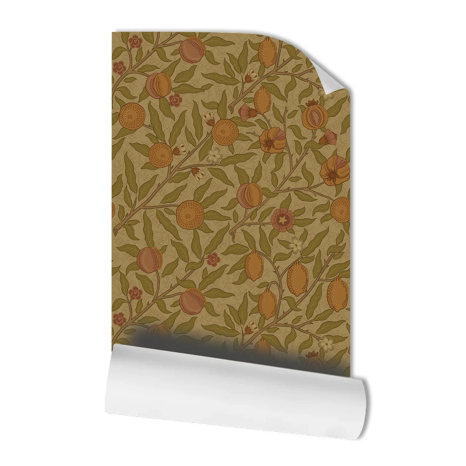 

Оклеивающаяся и приклеиваемая цветочная контактная бумага, обои с цветком граната, самоклеящиеся обои для декора мебели для гостиной