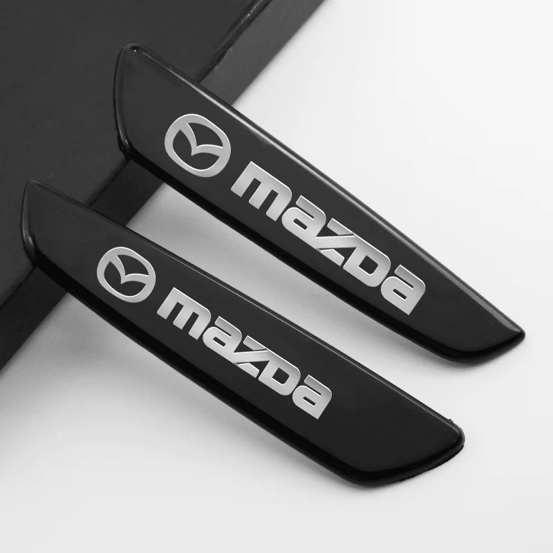 2PCS 3D Metal Car Styling Side Fender Body Decor Stickers For Mazda 5 4 Atenza 6 MX30 CX-3 CX-4 CX30 BT50 Axela MX3 MX 3