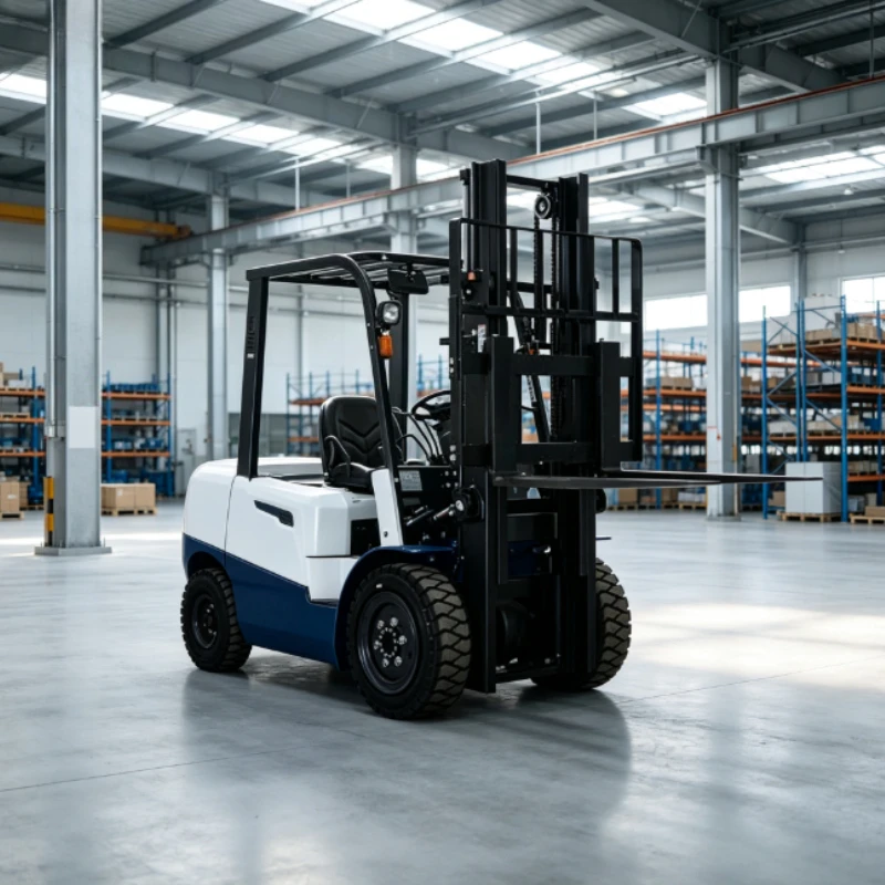 2-3 Ton Indoor Lead Acid Electric Counterbalance Forklift Practical Stable Workshop Cargo Loading Equipment