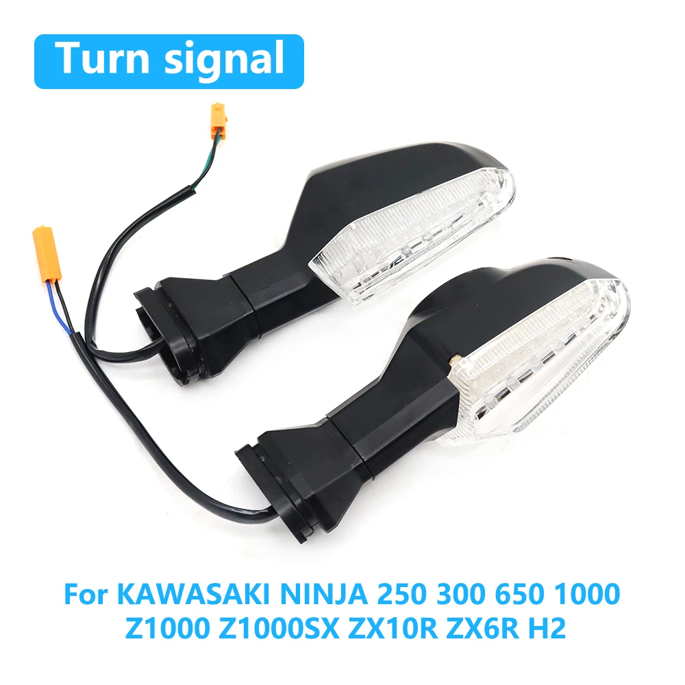 

Motorcycle Turn Signal Light Indicator Blinker Lamp Waterproof For KAWASAKI NINJA 250 300 650 1000 Z1000 Z1000SX ZX10R ZX6R H2