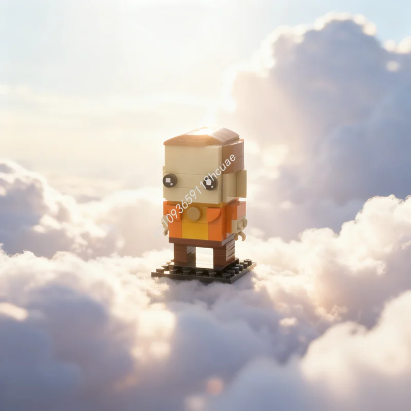 

303 шт. MOC Brickheadz «Однажды голливудская модель», строительные блоки, рождественский подарок, конструкция, сборная игрушка, креативная идея «сделай сам»