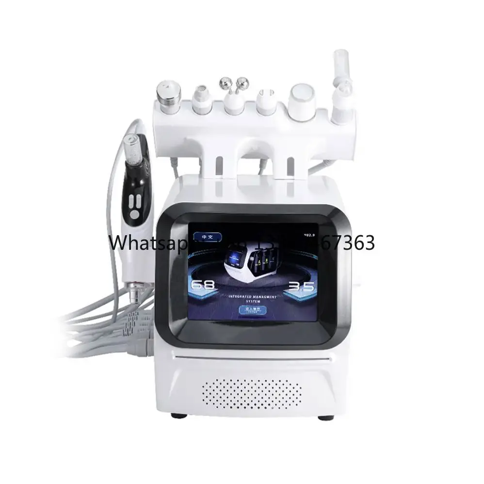 7 in 1 Portable Small Bubble Hydro Acne Treatment Cleansing Device Vacuum Blackhead Remover Water Aqua Dermabrasion Machine