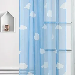 Pirate Ship Curtain For Kids Boys Bedroom Blue Sea Printed Cartoon Modern Shade Window Drapes Living Room Tulle Cortinas X751#4