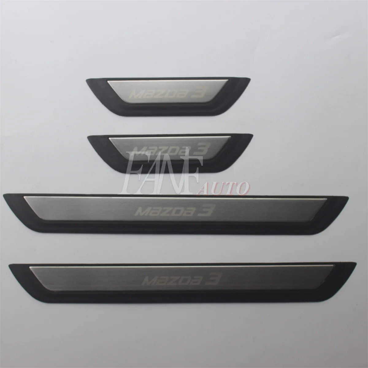 

Car Styling Stainless Steel Door Sill Scuff Plate Guard Sills Protector Trim For Mazda 3 Mazda3 2019-2024