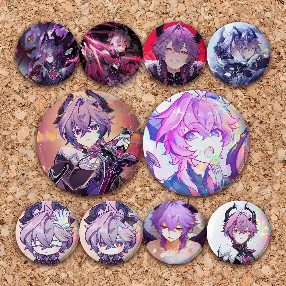 Genshin Impact Durin Button Badge 2PC Sets for Bags & Clothes & Accessories Metal Pin Vibrant Collection