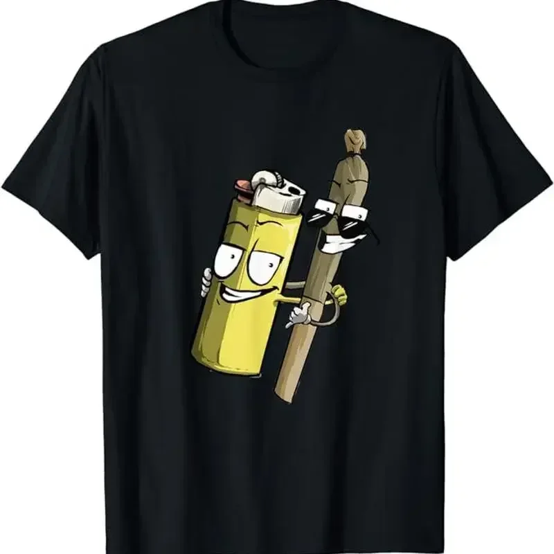 Новая лимитированная футболка Lighter Joint Friends 420 Smoking Weeb, размеры S-5XL