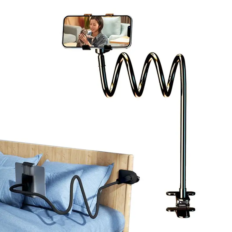 

Universal 360 Adjustable Clip Mobile Phone Holder Stand Portable Flexible Lazy Bed Desktop Bracket Desk Mount Stand Base
