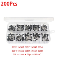 200Pcs Essential TO-92 Transistor Assortment for STEM Education S9013, S9014, S8050, S8550, etc. Perfect beginner kit for makers