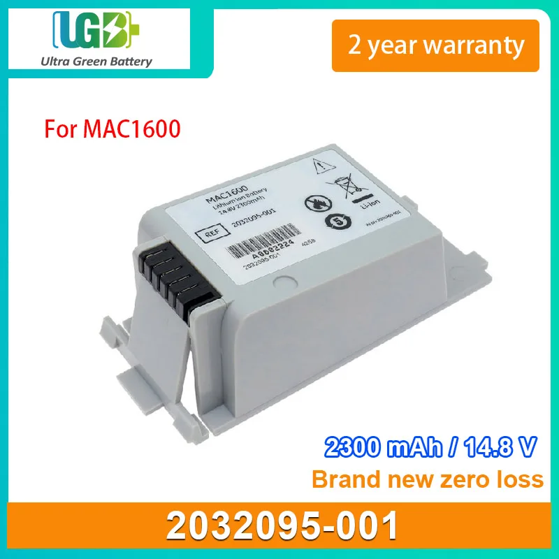 

UGB New Battery For GE 2032095-001 2035701-001 MAC1600 medical battery 2300mAh 14.8V