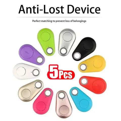 1-5개 미니 GPS 스마트 트래커 블루투스 5.0 휴대용 분실 방지 알림 장치 (강아지, 고양이, 어린이, 에어태그 찾기, 추적 로케이터)