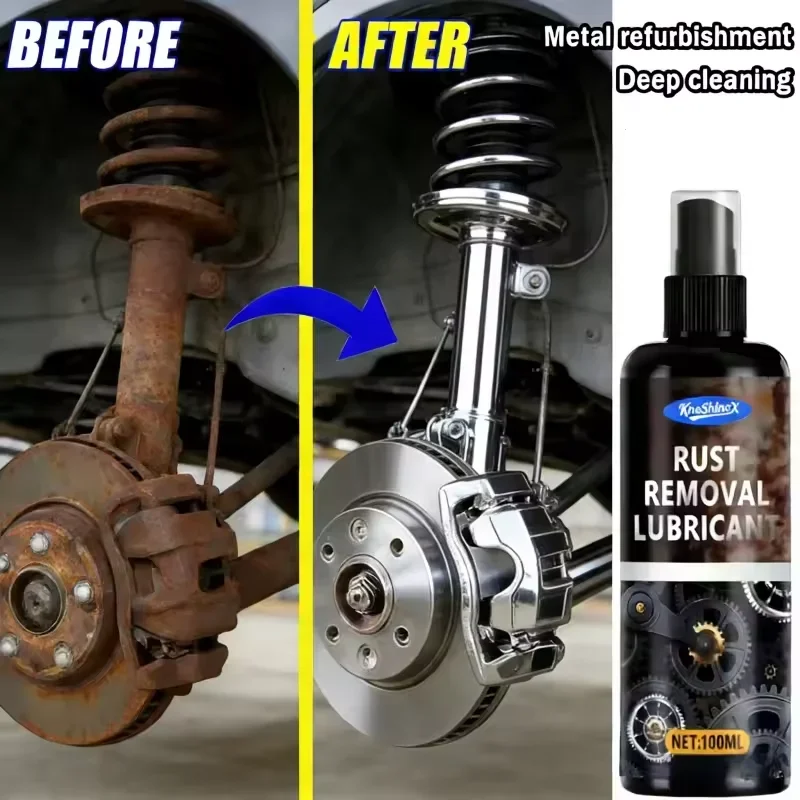 Spray universel décapant de rouille 100 ml pour jantes de voiture et surfaces métalliques – Décontamination puissante, lisse et fiable