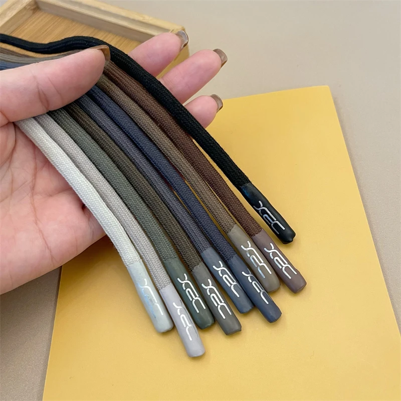 

1/2Pcs 135cm 6mm Round Braided Cord Hoodie Drawstring Sweatpants Waist Cord Silicone Tip DIY Garment Sewing Supplies