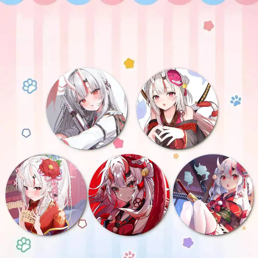 Значок-брошь Nakiri Ayame Anime H-Hololive: мультяшный значок для друзей, для рюкзаков, одежды, коллекционных аксессуаров, украшений, подарок