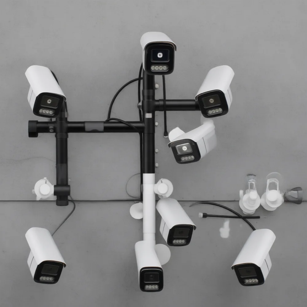Professional CCTV Security System Face Detection Plate Capture Camera Kit HD Surveillance Recorder For Business Store