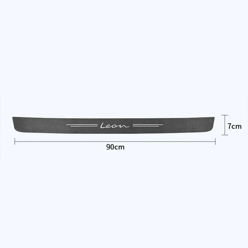 Car Trunk Tail Door Sill Carbon Fiber Anti Scratch Sticker Decals for Seat Leon TARRACO Logo Altea 5F FR MK3 Cordoba Cupra Ibiza