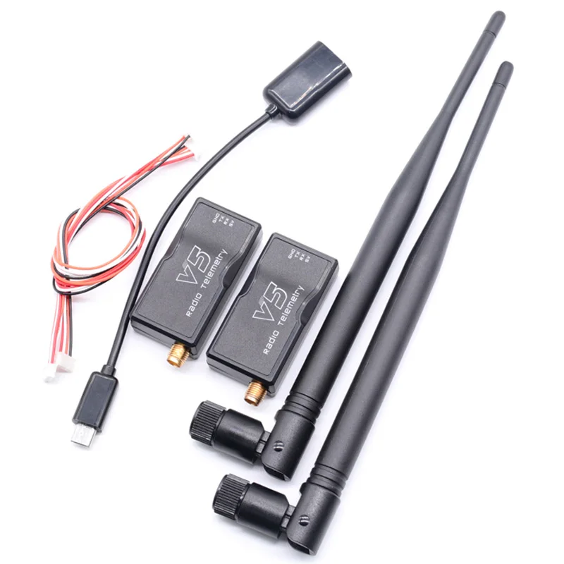 3DR Radio V5 Telemetria 433Mhz 915Mhz 1000MW/500MW Moduł transmisji danych lotniczych i naziemnych z kablami OTG dla APM 2.8 /Pixhawk 2.4.8