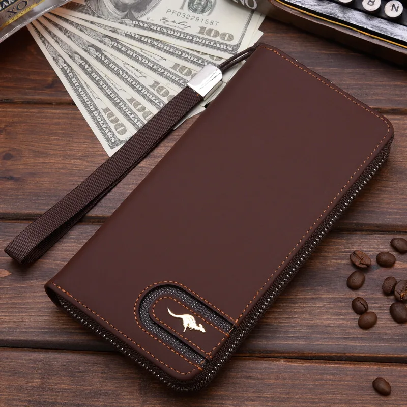 

Men's Wallet Business Long Zipper Porte Monnaie Mobile Phone Bag 2022 Large Capacity Portefeuille Homme Clutch Male Card Holder