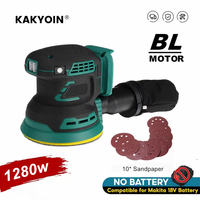 1280W Electric Random Orbital Sander Polisher Tool Wireless Round Base Polishing Machine Grinder for Car Paint Care Rust Removal