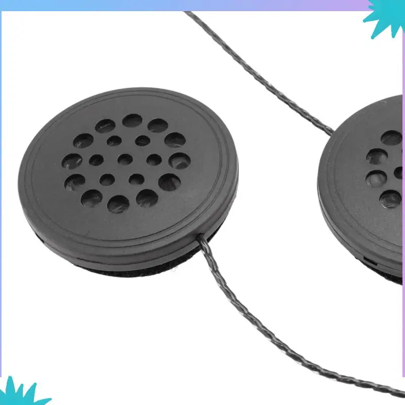 ABZW 2X 오토바이 헬멧 헤드셋 스피커 3.5Mm 잭 유선 헤드폰 이어폰 헤드폰 (오토바이 용 HD 마이크 포함)