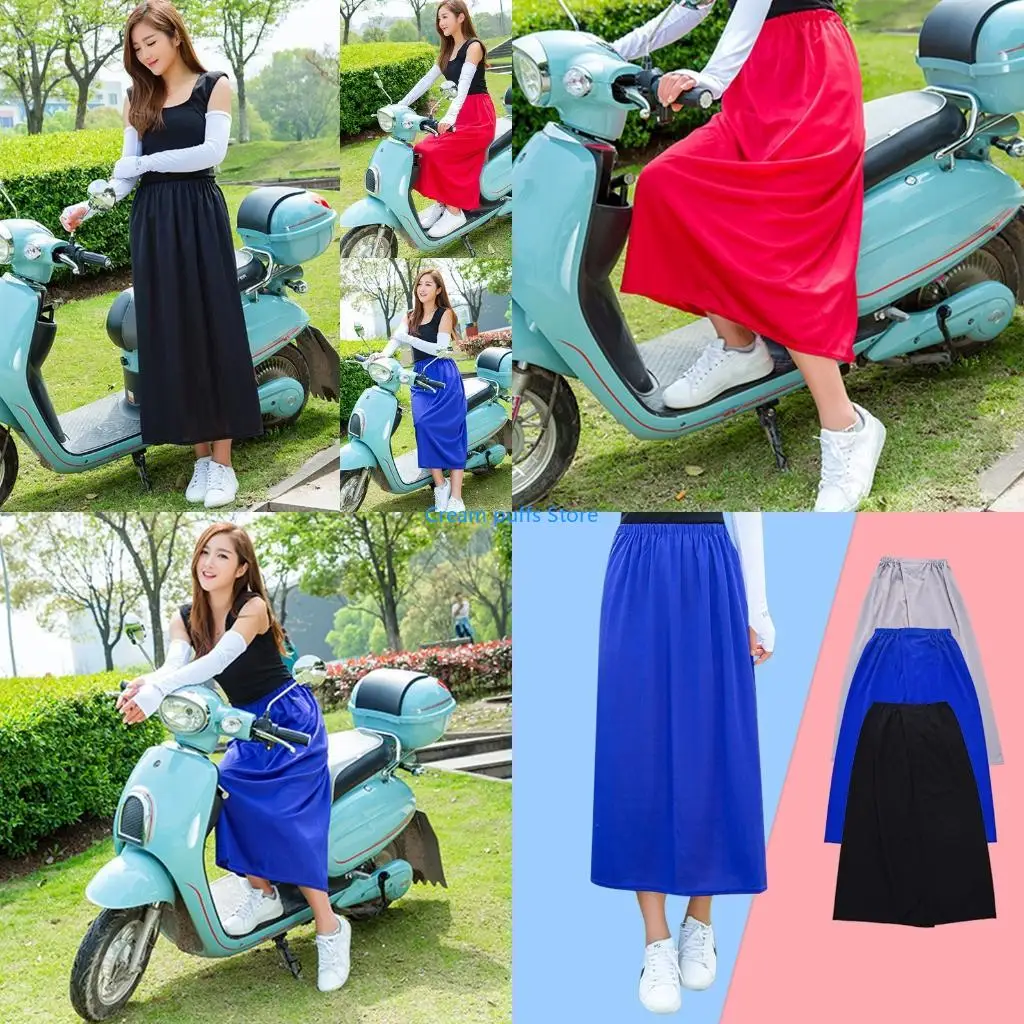 50LE Women Summer for Sun for Protection Mesh Maxi Long Skirt Cycling Beach Cover Up