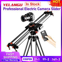 YELANGU Professional Electric Camera Slider with Mute Wireless Remote for DSLR Camera Motorized Video Carbon Fiber Track Rail