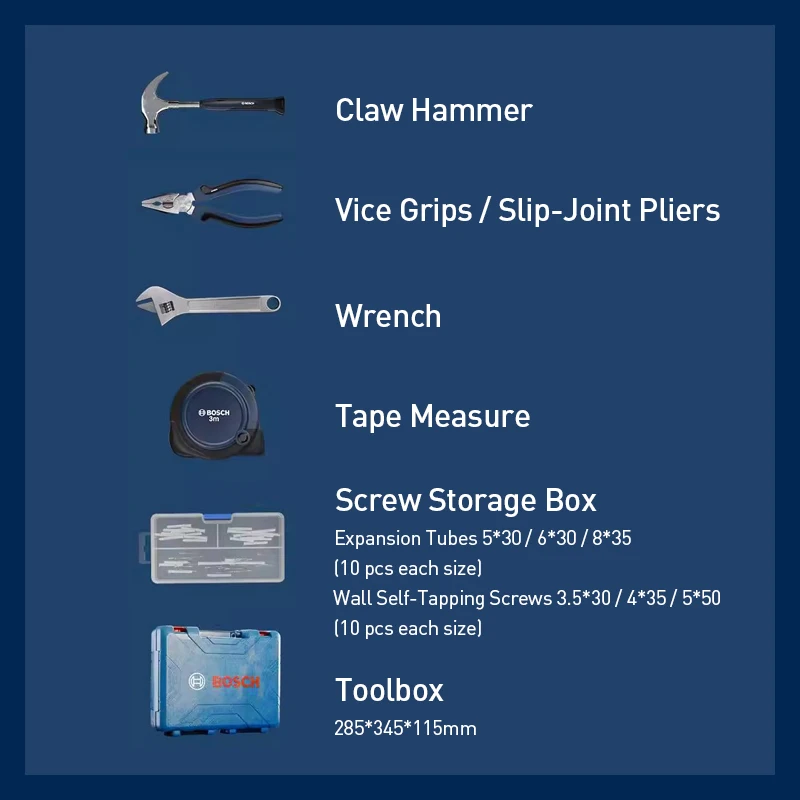 مجموعة رؤوس مثقاب احترافية مكونة من 13 قطعة ومجموعة ملحقات أدوات للمثقاب اللاسلكي Bosch GSB 18V #5