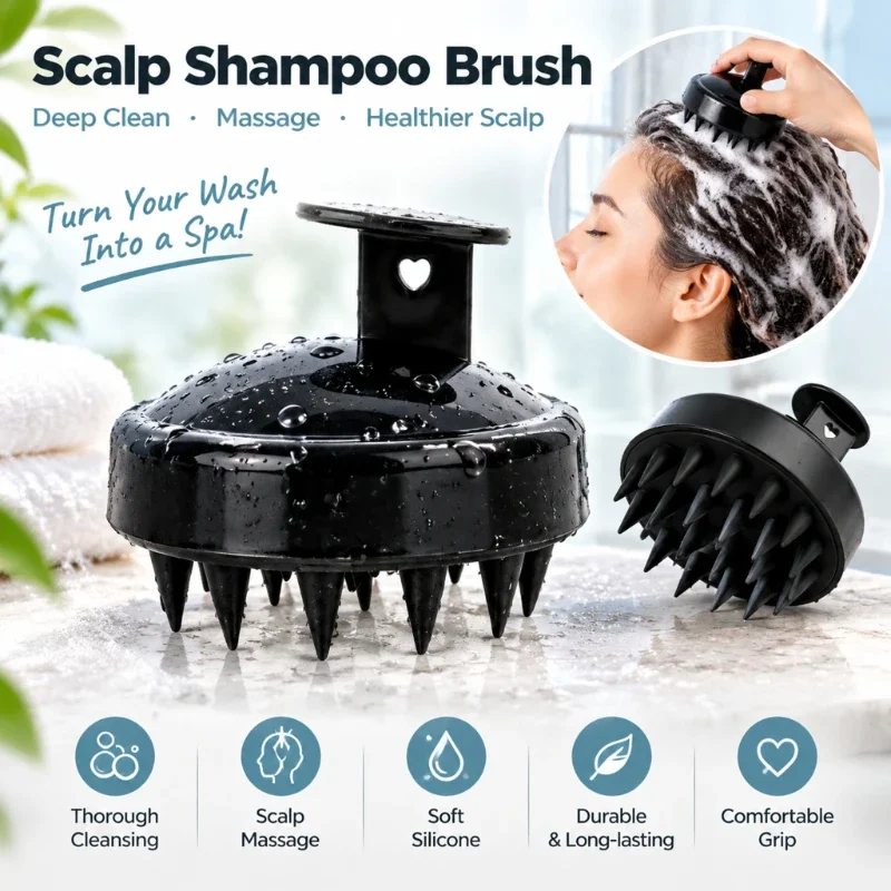 Massage Hair Comb Shampoo Itching Brush Head Massage Comb Home Use Cleaning Scalp Massage Comb for Hair Cleaning and Salon Care
