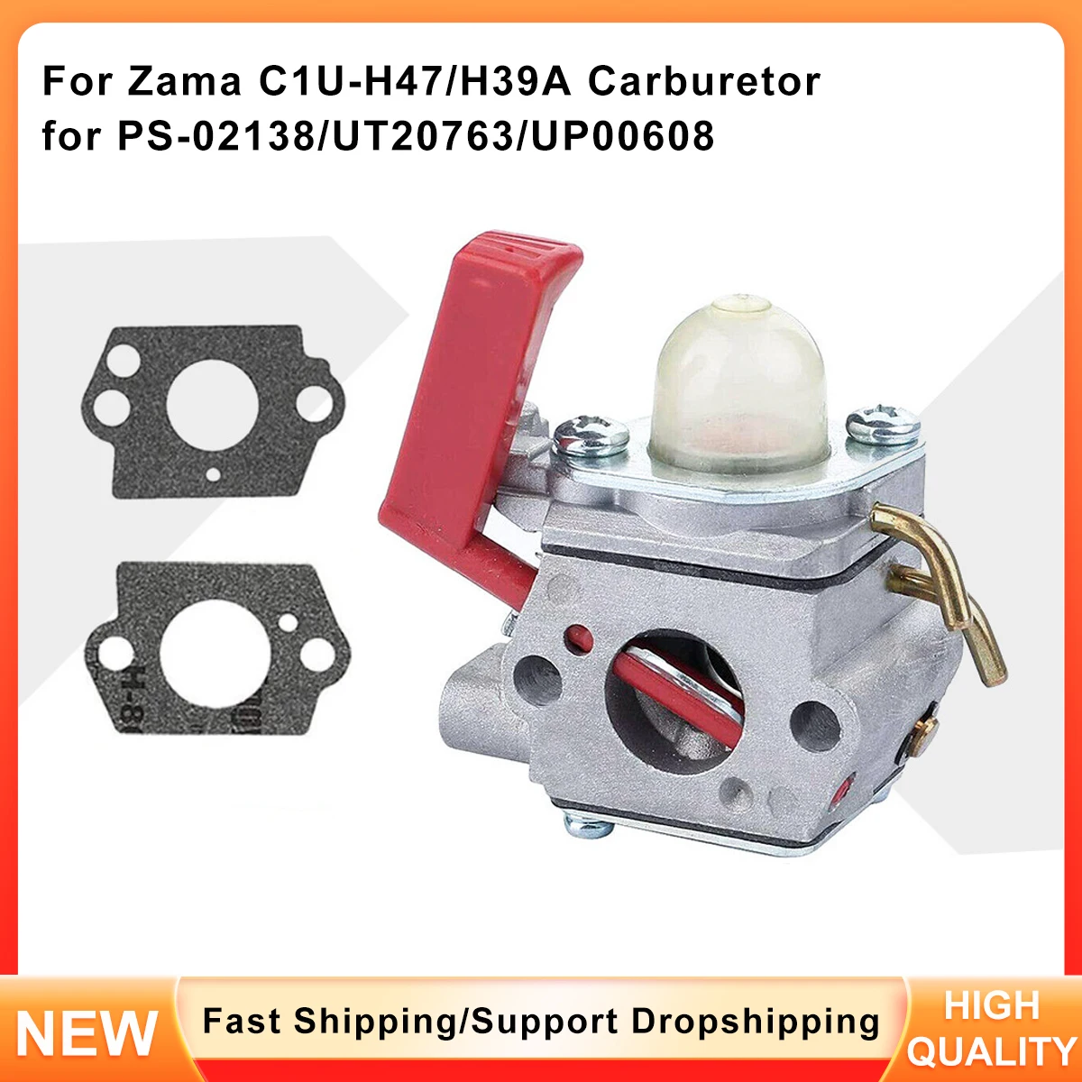 Replacement Zama C1U-H47 H39A Carburetor for PS-02138 UT20763 UP00608