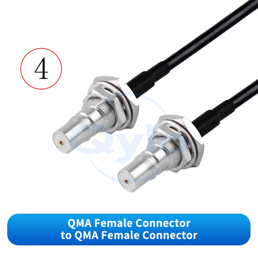

Кабель QMA-QMA, высокогибкий, RG174, TPU, кабель-адаптер QMA-QMA (штекер-гнездо), соединительный кабель, удлинительный кабель RF, 1 шт.