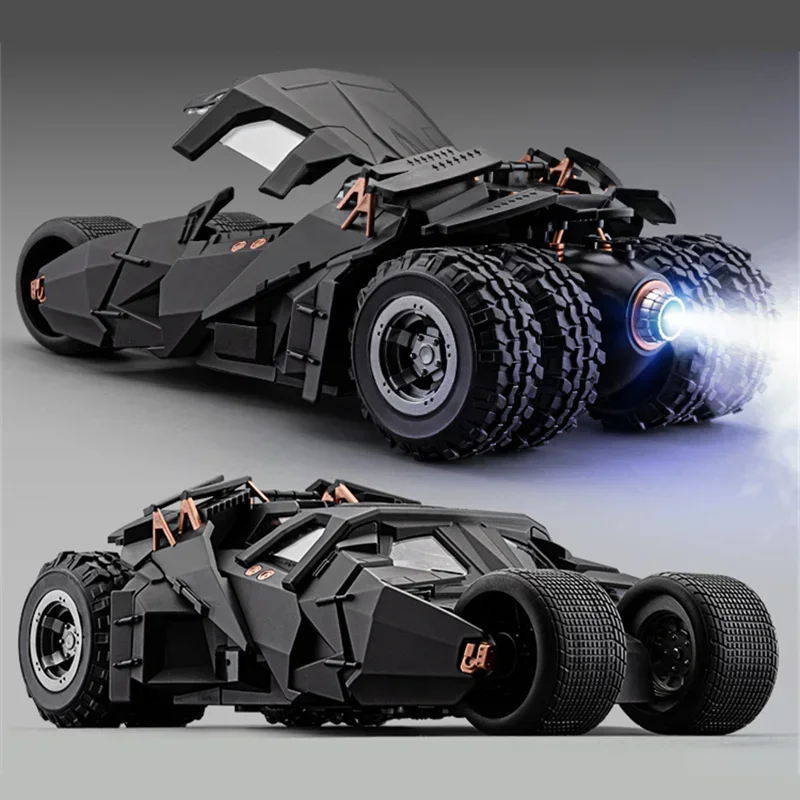 

1/18 Classic Movie Car 2008 Batmobile Alloy Concept Bat Sports Car Model Diecast Metal Toy Race Car Model Sound Light Kids Gifts