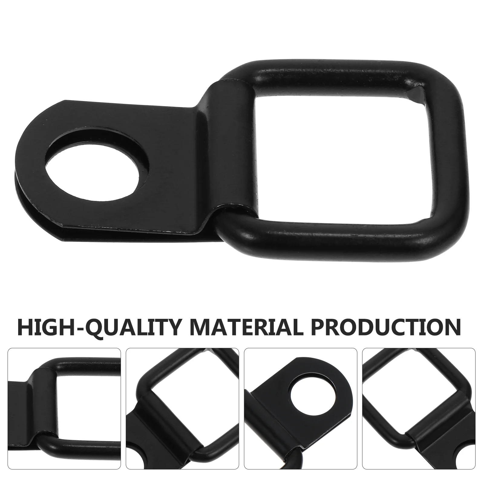 

6pcs Car Roof Hooks Black Metal Screw Hook For Trunk Bed Multipurpose Vehicle Mounting Iron Pull Ring Auto Fastening Tool