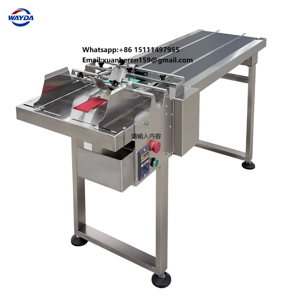 

200W Power Thickened Automatic Friction Paging Machine Feeder Conveyor High Speed Counting Device for Paper Plastic Bags Cards