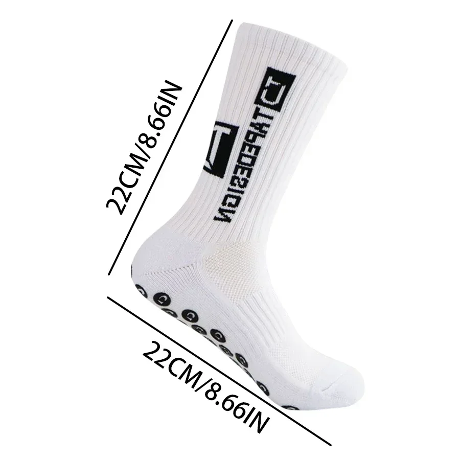 Non Slip Football Socks Mens Friction Gasket Tube Running Ice Snow Hiking Sports Over Knee Stockings Basketball Socks