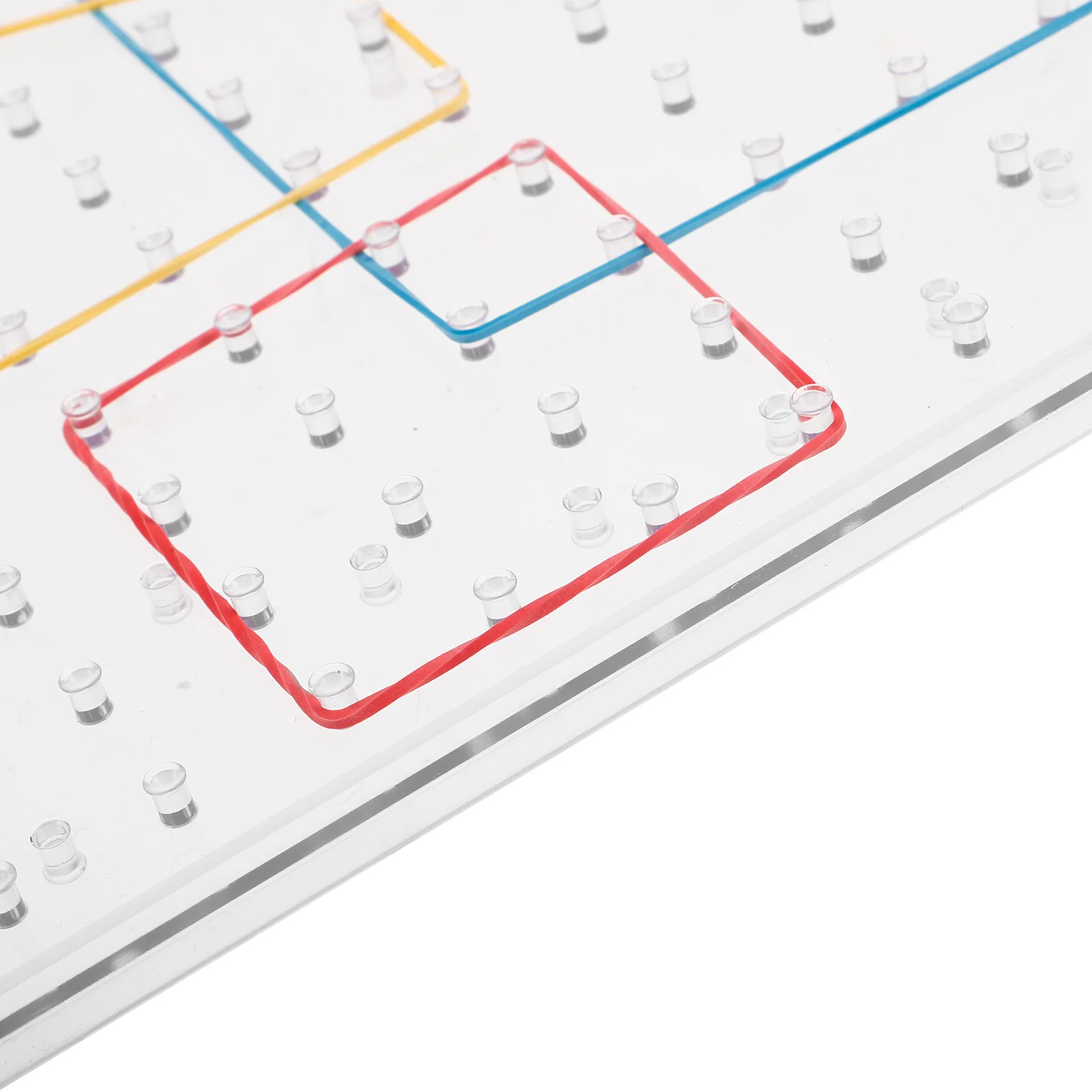 1 Juego de tablero de uñas, herramienta educativa, tablero perforado de doble cara para niños, aprendizaje de matemáticas, creación de formas, tallo, actividad, rompecabezas Geoboard