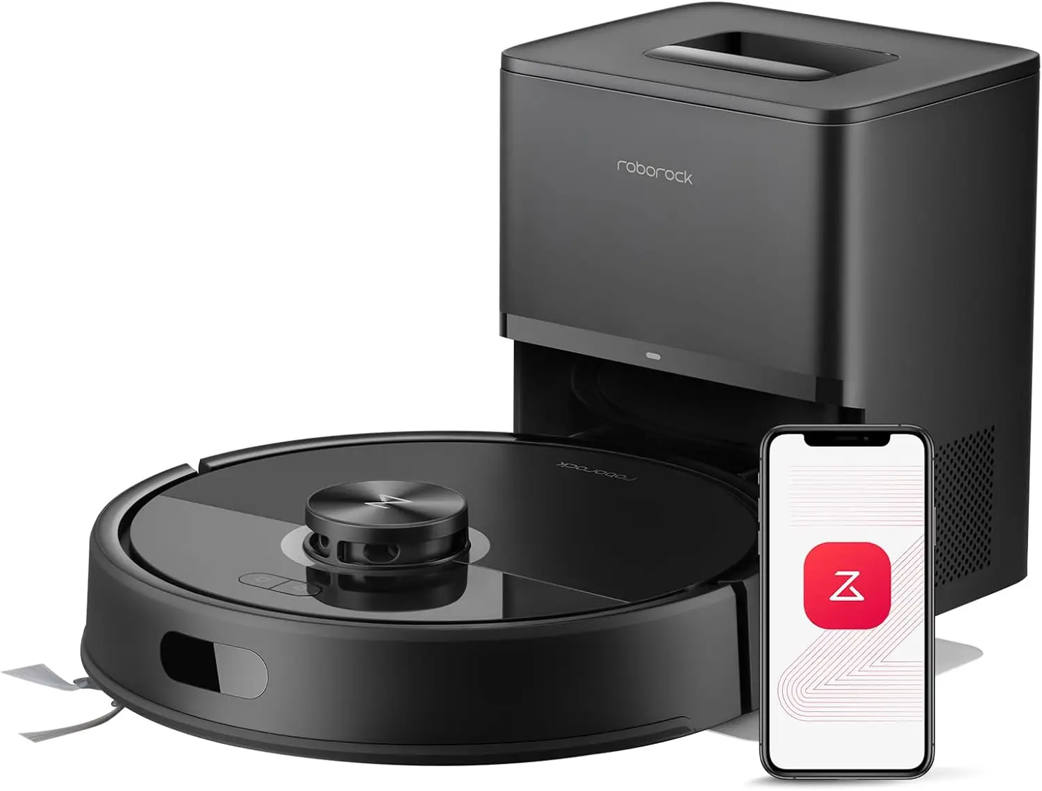 Robot Aspirador y Fregasuelos Mejorado con Autovaciado, Succión de 10000Pa, Sistema Anti-Enredos para Mascotas, Navegación LiDAR, Control por App