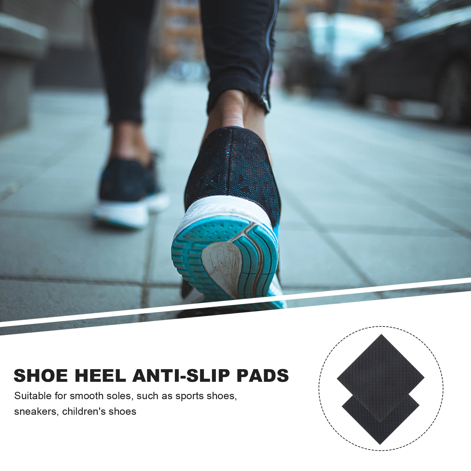 

20PCS Anti skid Sole Stickers Noise Reduction Heel Pads Rubber Soles Non slip Protective Padding For Smooth Sole Shoes Sneakers