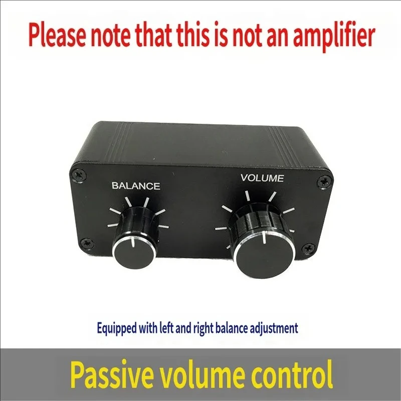 3.5 mm Portable Volume Controller Pre Amplifier W-10P Stereo Dual Channel Stereo Audio Mini Balance Music Home Sound