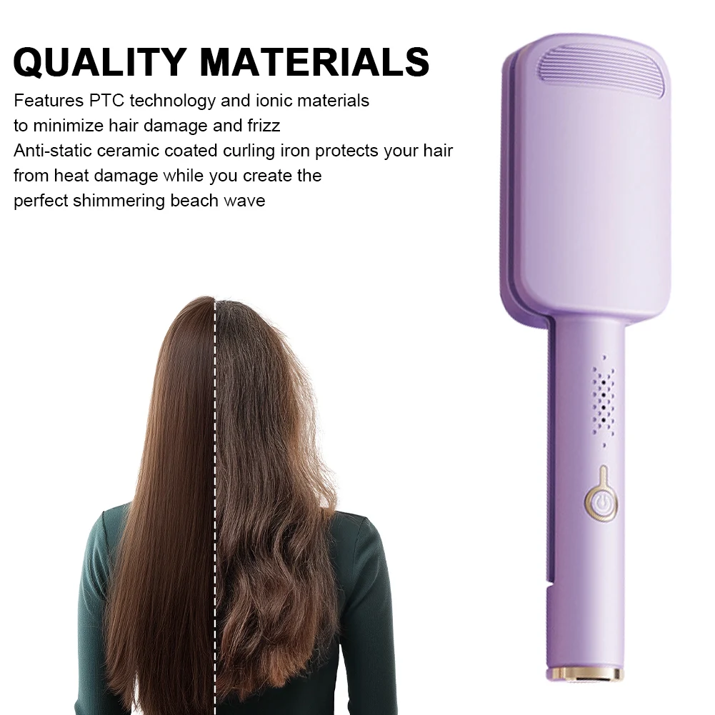 

32MM Electric Curling Iron Anti-Scald Hair Curling Iron 4 Temperature Adjustable Deep Wave Hair Curler Rotating Wavy Hair Curler