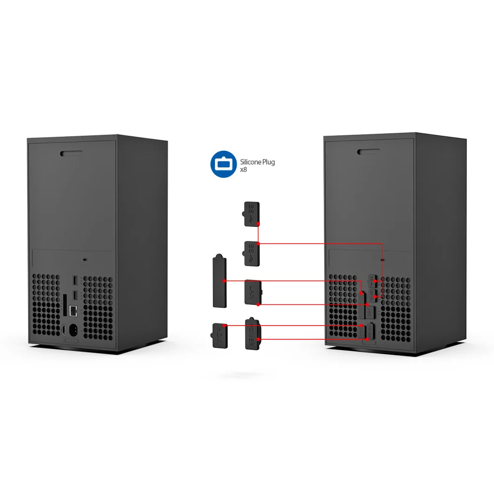 new TYX-2607 For Xbox Series X host dust plug XBOX game console simple dust filter dust plug set