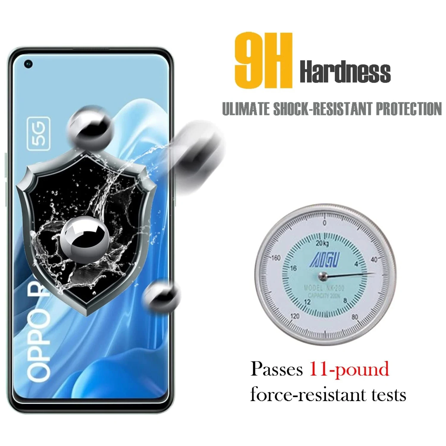 3Pcs Tempered Glass For OPPO A55S Q3S A55 A58X A1 Pro 4G 5G Screen Protector Reno 2 6 7 8