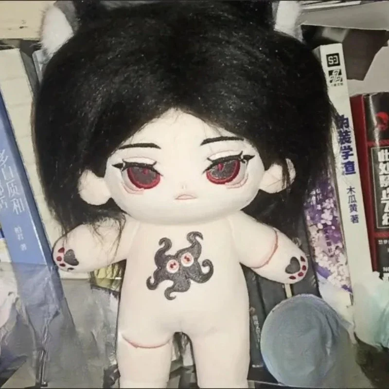 20cm novela  Anime extraño taoísta Kawaii Cosplay cuerpo  muñeca  algodón con orejas Li HuoWang dibujos animados peluches suaves