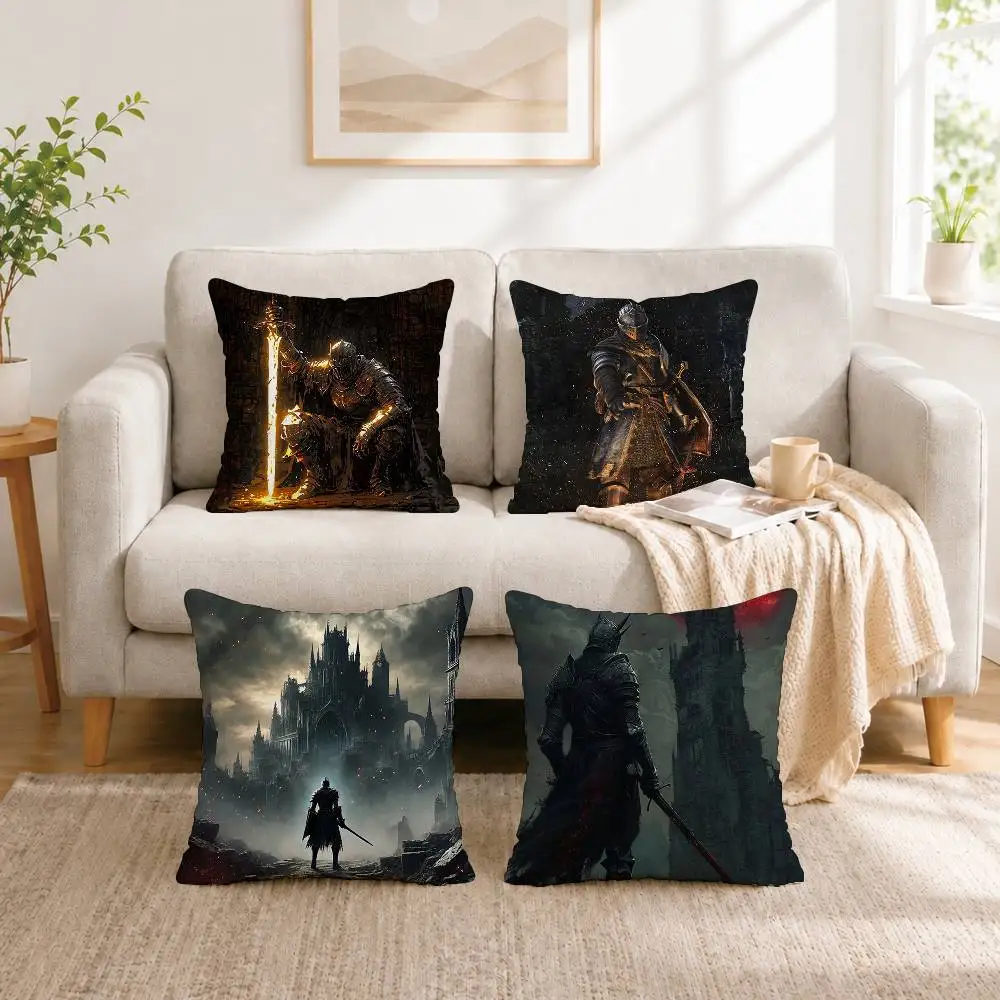 G-Game D-Dark Souls Square Double-Sided printed Pillow Case Bedroom Bedside Pillow Sofa Cushion Cover Gift